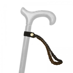 Plaited Leather Walking Stick Wrist Loop
